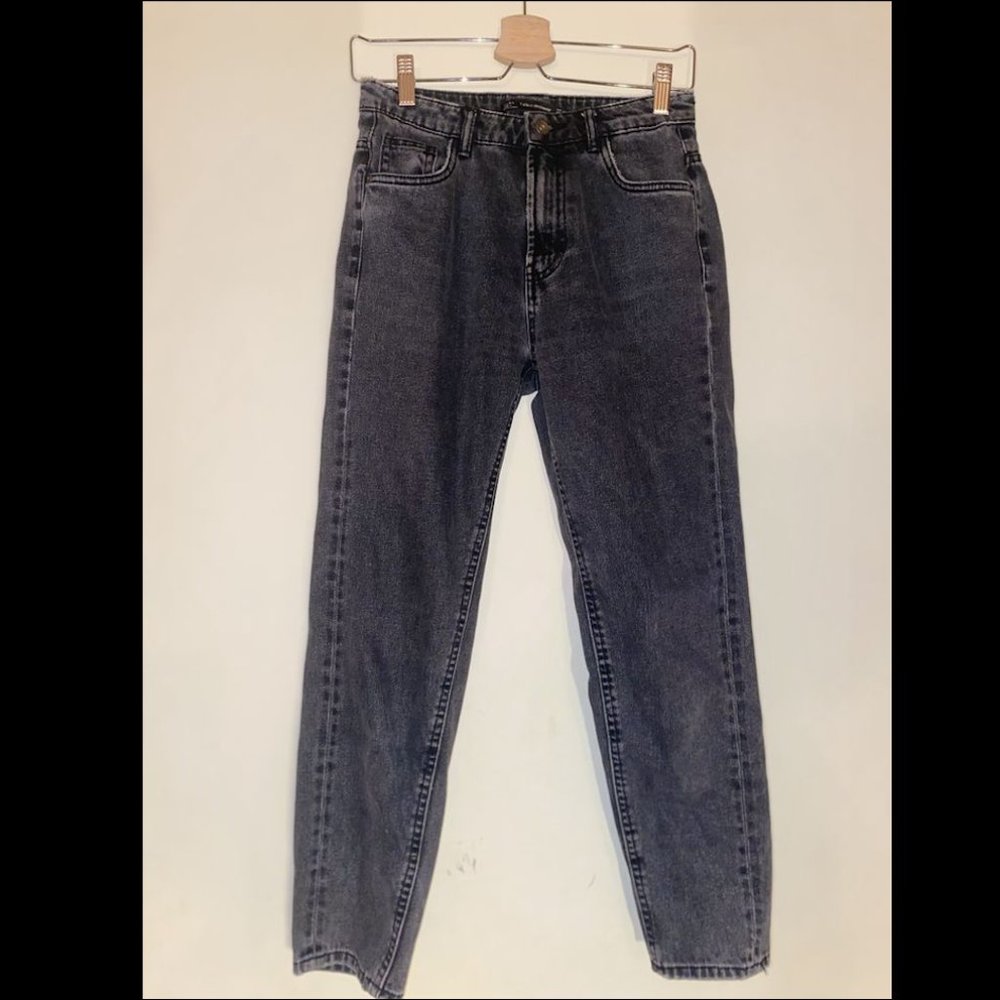 Zara Dark Grey Mom Jeans